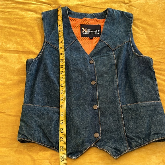 Denim motorcycle vest with gun pocket - Picture 6 of 7